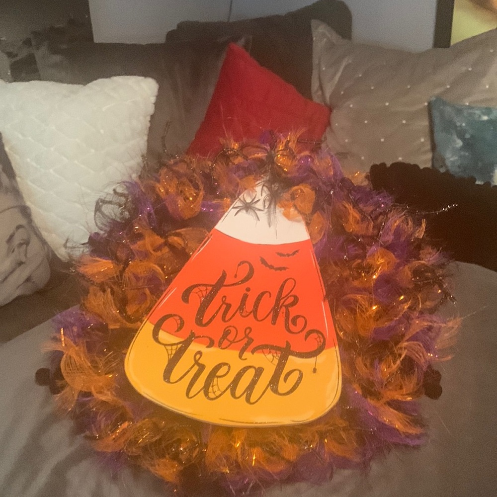 Halloween door wreath